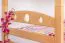 Letto a castello divisibile 90 x 200 cm in faggio massello naturale | 2 cassetti | Design moderno | Sicurezza per bambini | K19/n