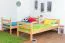 Letto a castello divisibile K20/n | Faggio massiccio naturale | Materasso molle Bonnell | 90 x 200 cm