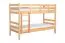 Letto a castello divisibile K20/n | Faggio massiccio naturale | Materasso molle Bonnell | 90 x 200 cm