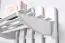 Appendiabiti in pino massello bianco Junco 341 | Design moderno | 150 x 60 x 33 cm
