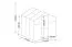 Serra Safran PRO 02, 175 x 178 x 192 cm, colore del profilo grigio, incl. sottostruttura e 1 lucernario, teli a doppia parete