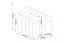 Serra Safran PRO 03, 232 x 178 x 192 cm, colore del profilo grigio, incl. sottostruttura e 1 lucernario, teli a doppia parete