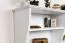Mensola da parete in pino massello bianco Junco 336 | Design moderno | 47 x 124 x 24 cm
