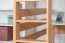 Letto a soppalco una piazza e mezza "Easy Premium Line" K23/n, faggio massello naturale, laccato, divisibile - 120 x 200 cm