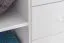 Cassettiera pino massello bianco Junco 159 | 5 cassetti & 4 ripiani | 123 x 80 x 42 cm | Moderna e resistente