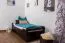 Letto singolo Easy Premium Line K1/1h | Faggio massello testa di moro | Letto a scomparsa | 90 x 200 cm