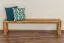 Panca in rovere massello "Wooden Nature" 132 | 180 x 33 cm | Design moderno | Colore naturale