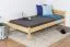 Letto singolo pino massello naturale 86 | Rete a doghe inclusa | 100 x 200 cm | Design moderno