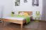 Letto una piazza e mezza "Wooden Nature" 02, rovere massello, oliato - 120 x 200 cm (l x l)