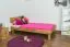 Letto singolo "Wooden Nature" 01, rovere massello, oliato - 100 x 200 cm (l x l)