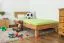 Letto singolo "Wooden Nature" 02, rovere massello, oliato - 100 x 200 cm (l x l)