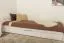Letto singolo 92, pino massello, laccato bianco, incl. rete a doghe - 90 x 200 cm