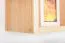 Mensola a muro in pino massello naturale Junco 285 | Design moderno | 33 x 162 x 20 cm