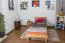 Letto futon in faggio massello oliato 90 x 200 cm | Design moderno | Alta stabilità | Facile da abbinare
