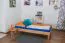 Letto futon in faggio massello oliato | 90 x 200 cm | Design moderno e robusto