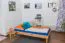 Letto futon in faggio massello oliato | 90 x 200 cm | Design moderno e robusto