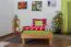 Letto futon in faggio massello oliato | 90 x 200 cm | Design moderno e robusto