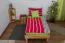 Letto futon in faggio massello oliato | 90 x 200 cm | Design moderno e robusto