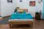 Letto futon in faggio massello oliato | Design moderno | 120 x 200 cm | Struttura robusta