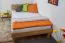 Letto futon in faggio massello oliato | Design moderno | 120 x 200 cm | Struttura robusta