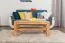Tavolino Wooden Nature 121 | Faggio massello naturale | 45 x 105 x 65 cm | Design moderno
