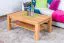 Tavolino "Wooden Nature" 420 | Faggio massello naturale | 45 x 105 x 65 cm | Design moderno e stabile