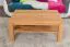 Tavolino "Wooden Nature" 420 | Faggio massello naturale | 45 x 105 x 65 cm | Design moderno e stabile