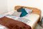 Letto matrimoniale "Wooden Nature" 140, faggio massello, naturale, incl. rete a doghe - 160 x 200 cm (l x l)