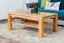 Tavolino salotto "Wooden Nature" 124 in faggio massello | 105 x 65 x 45 cm | Design moderno | Colore naturale