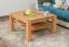 Tavolino da salotto 80 x 80 x 45 cm | Faggio massello naturale | Design moderno | Wooden Nature 421