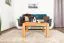 Tavolino in faggio massello "Wooden Nature" 419 | 80 x 80 x 45 cm | Design moderno e stabile