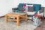 Tavolino "Wooden Nature" 420 | Faggio massello naturale | 80 x 80 x 45 cm | Design moderno e stabile