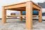 Tavolino "Wooden Nature" 420 | Faggio massello naturale | 80 x 80 x 45 cm | Design moderno e stabile