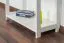 Scaffale in pino massello bianco Junco 56B | 125 x 70 x 30 cm | Design moderno | 3 ripiani spaziosi