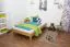 Letto futon in rovere massello oliato 120 x 200 cm | Design moderno | Alta stabilità | Facile da montare
