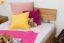Letto una piazza e mezza "Wooden Nature" 01, rovere massello, oliato - 120 x 200 cm (l x l)