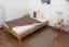 Letto futon in rovere massello oliato 120 x 200 cm | Design moderno | Alta stabilità | Facile da montare