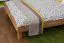 Letto futon in faggio massello oliato | Design moderno | 140 x 200 cm | Wooden Nature 03