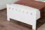 Letto singolo 68, pino massello, bianco, incl. rete a doghe - 90 x 200 cm