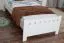 Letto singolo 68, pino massello, bianco, incl. rete a doghe - 90 x 200 cm