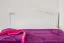 Letto singolo in faggio massello bianco 113A | Rete a doghe inclusa | 80 x 200 cm | Design moderno