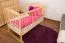 Culla 104 in pino massiccio naturale | Rete a doghe regolabile | 60 x 120 cm | Design moderno