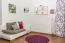 Mensola a muro in pino massello laccato bianco 012 | Design moderno | 70 x 90 x 20 cm | 3 ripiani spaziosi