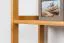 Libreria in pino massello laccata bianca Junco 56B | 125 x 70 x 30 cm | Design moderno | 3 ripiani spaziosi