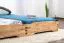 Letto impilabile in rovere massello oliato | 90 x 200 cm | Design salvaspazio moderno | Wooden Nature 424