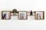 Mensola a muro in pino massello color rovere rustico "Junco 285" - 33 x 162 x 20 cm (h x l x p)