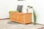 Cassapanca in pino massello color ontano | 120 x 48 x 50 cm | Design moderno e stabile