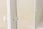 Vetrinetta W010, pino massiccio, laccato bianco - 190 x 80 x 42 cm (h x l x p)