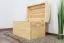 Cassapanca in pino massello naturale | Design moderno | 44 x 68 x 43 cm
