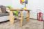 Tavolino in pino massello naturale 005 | 60 x 110 x 75 cm | Design moderno e robusto